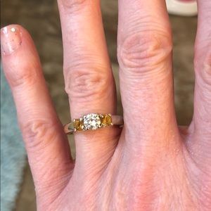 Past present and future diamond ring